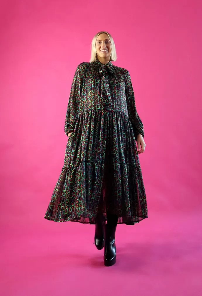 Miia Halmesmaa Flowy Dress Long Multicolor Leo