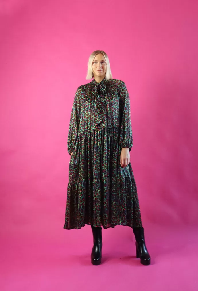 Miia Halmesmaa Flowy Dress Long Multicolor Leo